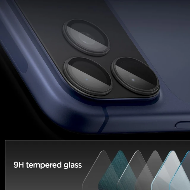 Захисне скло Spigen для камери iPhone 17 Pro Max Optik Pro XL Glas.TR EZ Fit Camera Protector Black (AGL10649)