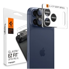 Защитное стекло Spigen для камеры iPhone 17 Pro Max Optik Pro XL Glas.TR EZ Fit Camera Protector Black (AGL10649)