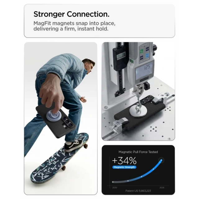 Чохол Spigen Liquid Air Mag для Samsung Galaxy S26 Ultra Matte Black with MagSafe (ACS10674)