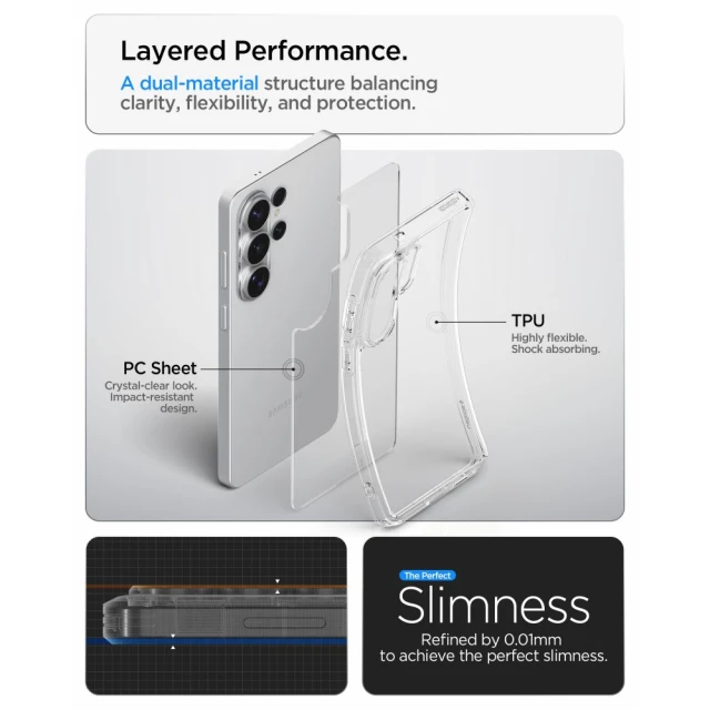 Чохол Spigen Ultra Hybrid для Samsung Galaxy S26 Ultra Crystal Clear (ACS10677)