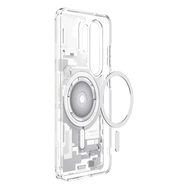 Чохол Spigen Ultra Hybrid Mag для Samsung Galaxy S26 Ultra Zero One White with MagSafe (ACS10683)