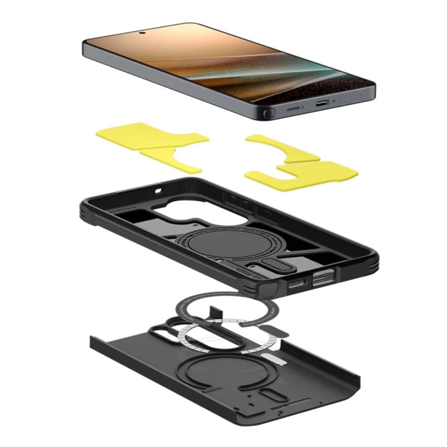 Чохол Spigen Tough Armor Mag для Samsung Galaxy S26 Ultra Black with MagSafe (ACS10684)