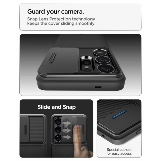 Чохол Spigen Optik Armor для Samsung Galaxy S26 Ultra Black (ACS10687)