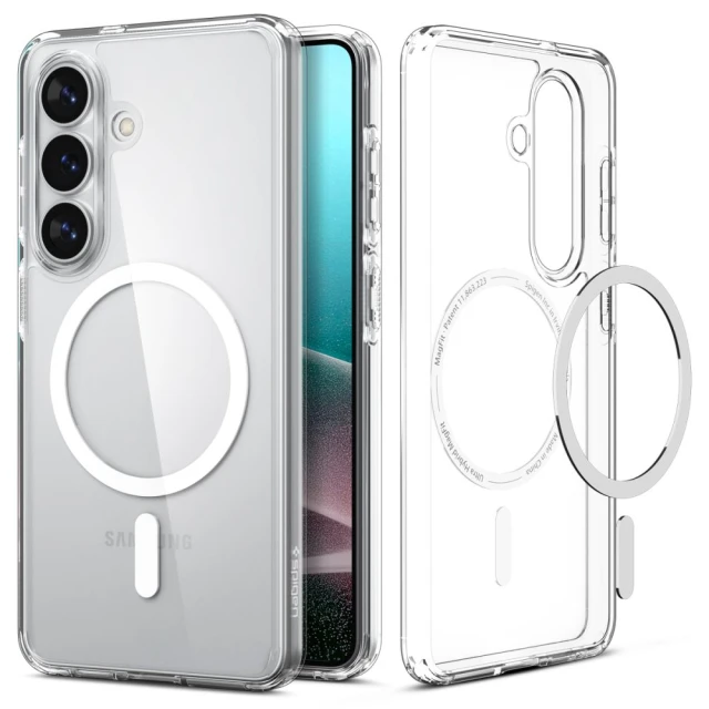 Чохол Spigen Ultra Hybrid Mag для Samsung Galaxy S26 Plus Clear/White with MagSafe (ACS10709)