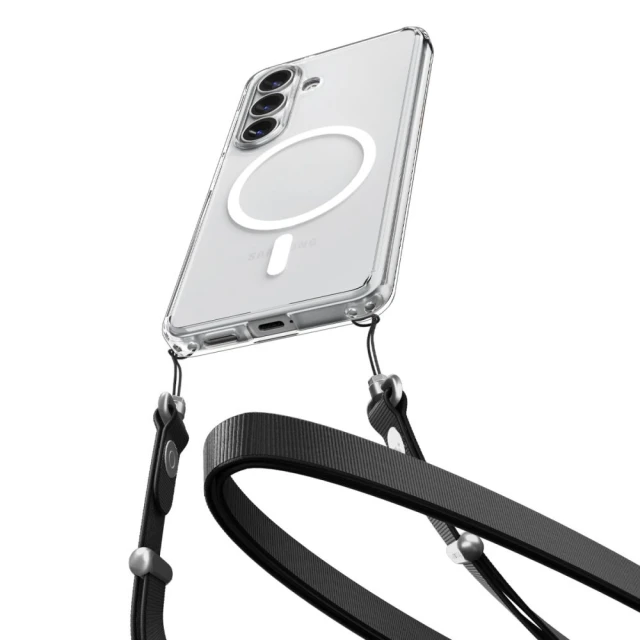 Чохол Spigen Ultra Hybrid Mag для Samsung Galaxy S26 Plus Clear/White with MagSafe (ACS10709)