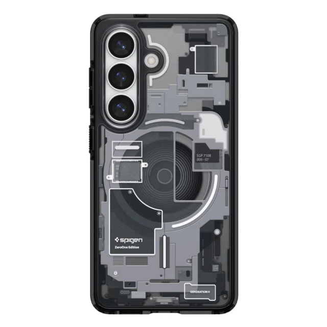 Чохол Spigen Ultra Hybrid Mag для Samsung Galaxy S26 Plus Zero One Black with MagSafe (ACS10711)