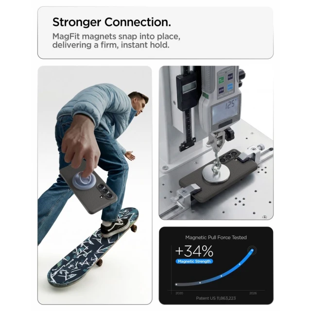 Чохол Spigen Liquid Air Mag для Samsung Galaxy S26 Marble Grey with MagSafe (ACS10731)