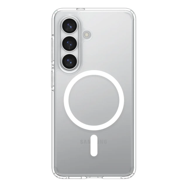 Чохол Spigen Ultra Hybrid Mag для Samsung Galaxy S26 Clear/White with MagSafe (ACS10734)