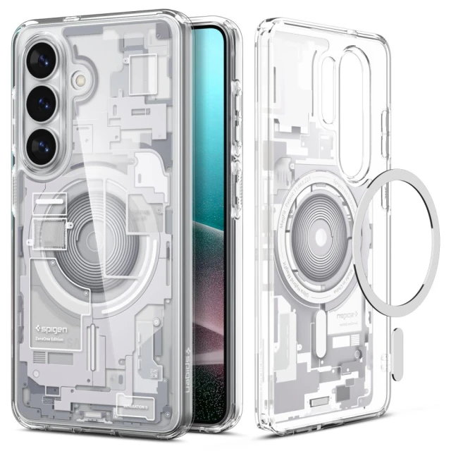 Чехол Spigen Ultra Hybrid Mag для Samsung Galaxy S26 Zero One White with MagSafe (ACS10737)