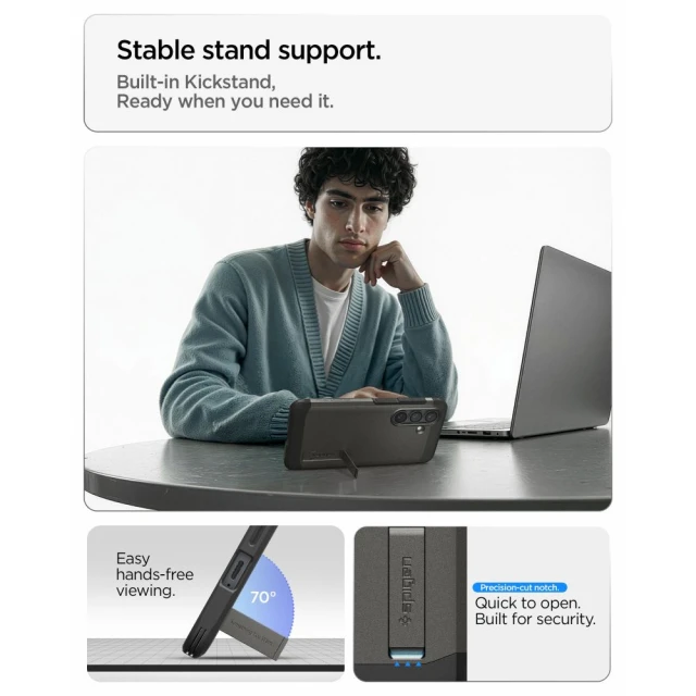 Чохол Spigen Tough Armor Mag для Samsung Galaxy S26 Gunmetal with MagSafe (ACS10739)