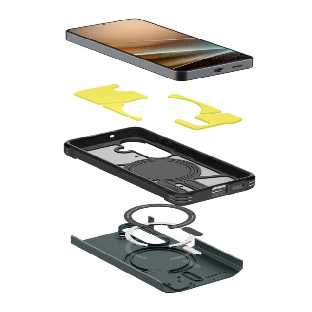 Чохол Spigen Tough Armor Mag для Samsung Galaxy S26 Abyss Green with MagSafe (ACS10740)