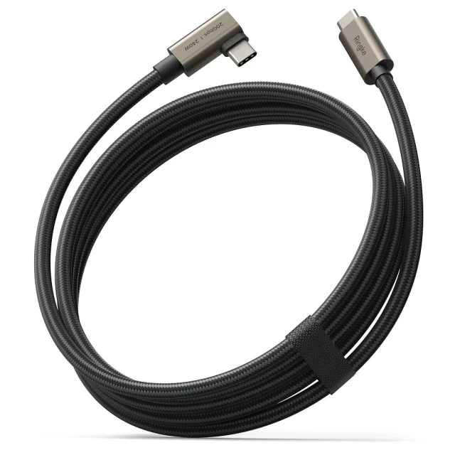 Кабель Ringke 90 Degree USB 3.2 Gen to USB-C 240W 2 m Black (8800293851486)