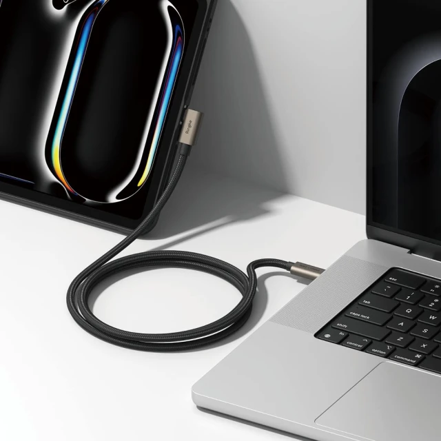 Кабель Ringke 90 Degree USB 3.2 Gen to USB-C 240W 2 m Black (8800293851486)