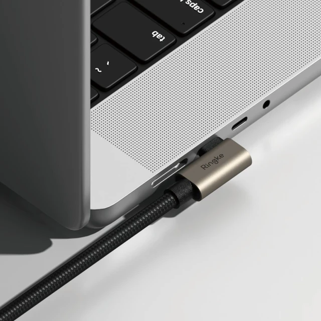 Кабель Ringke 90 Degree USB 3.2 Gen to USB-C 240W 2 m Black (8800293851486)