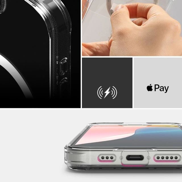 Чохол Ringke Fusion Magnetic для iPhone 16e Clear with MagSafe (8800293852605)