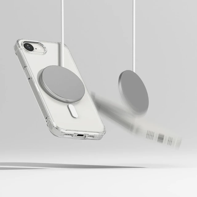 Чохол Ringke Fusion Magnetic для iPhone 16e Clear with MagSafe (8800293852605)