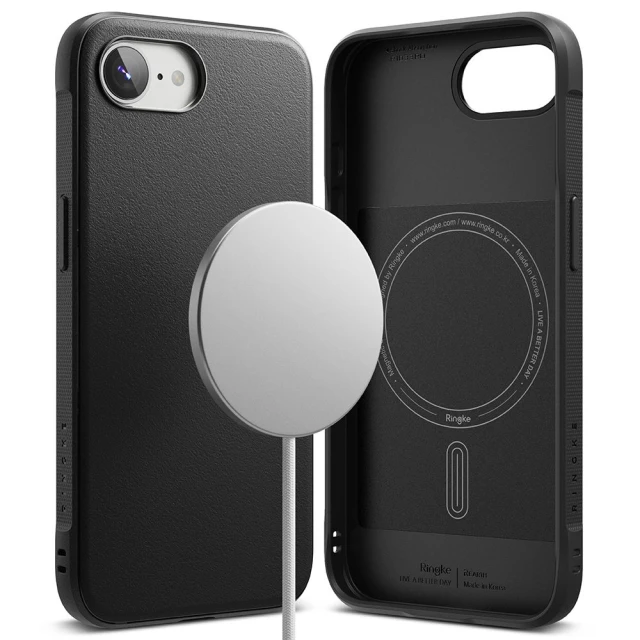 Чохол Ringke Onyx Magnetic для iPhone 16e Black with MagSafe (8800293852759)