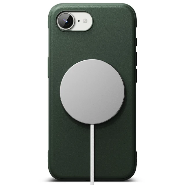 Чохол Ringke Onyx Magnetic для iPhone 16e Dark Green with MagSafe (8800293852780)