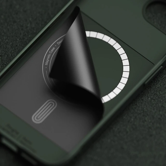 Чохол Ringke Onyx Magnetic для iPhone 16e Dark Green with MagSafe (8800293852780)