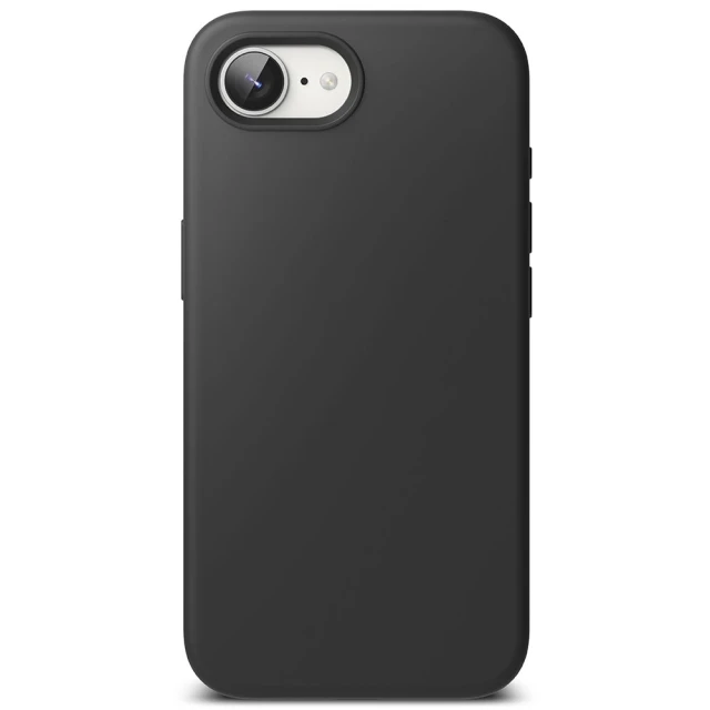 Чохол Ringke Silicone Magnetic для iPhone 16e Black with MagSafe (8800293852810)
