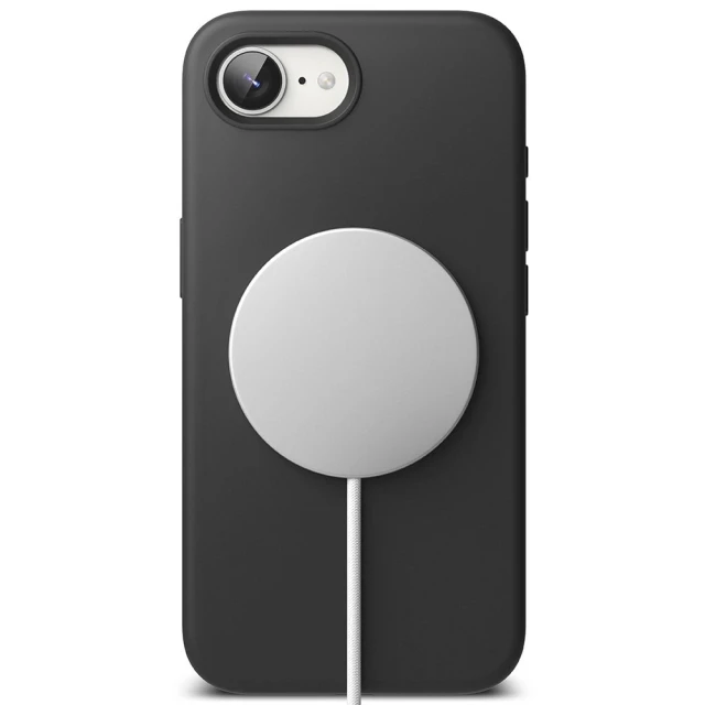Чохол Ringke Silicone Magnetic для iPhone 16e Black with MagSafe (8800293852810)