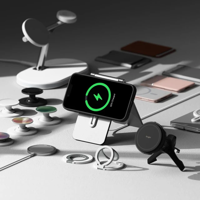 Чохол Ringke Silicone Magnetic для iPhone 16e Black with MagSafe (8800293852810)