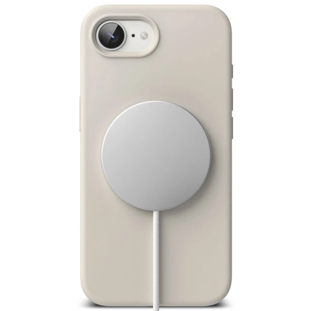 Чохол Ringke Silicone Magnetic для iPhone 16e Stone with MagSafe (8800293852841)