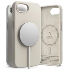 Чохол Ringke Silicone Magnetic для iPhone 16e Stone with MagSafe (8800293852841)