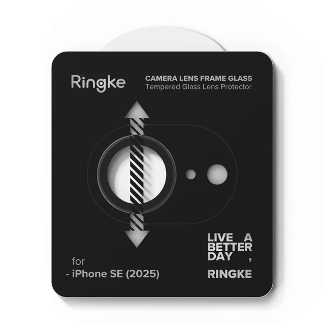 Защитное стекло Ringke для камеры iPhone 16e Camera Frame Protector Black (2 pack) (8800293852933)