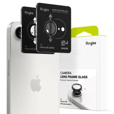 Защитное стекло Ringke для камеры iPhone 16e Camera Frame Protector Black (2 pack) (8800293852933)