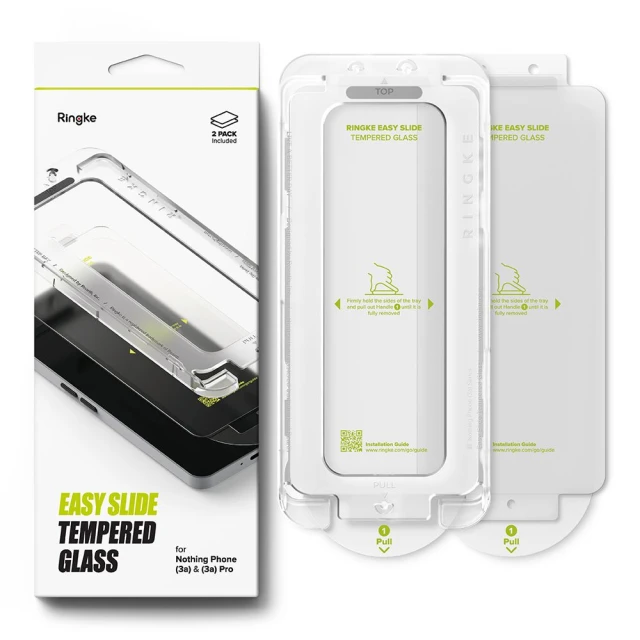 Захисне скло Ringke Easy Slide для Nothing Phone 3а | 3a Pro Clear (2 pack) (8800293853695)