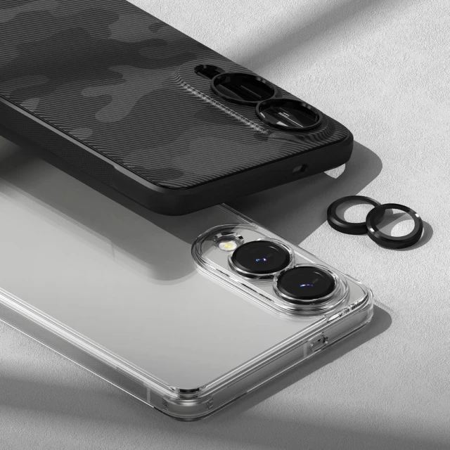Захисне скло Ringke для камери Samsung Galaxy S25 Edge (S937) Camera Frame Protector Black (2 pack) (8800293854517)