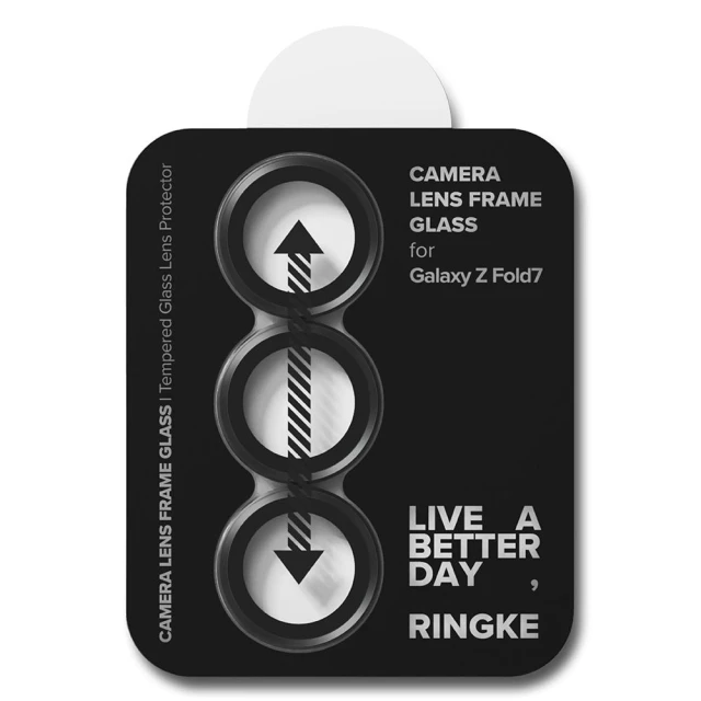 Захисне скло Ringke для камери Samsung Galaxy Fold7 (F966) Camera Frame Protector (2 pack) Black (8800293855484)