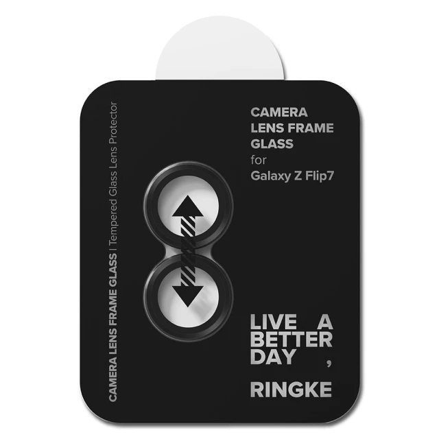 Защитное стекло Ringke для камеры Samsung Galaxy Flip7 (F766) Camera Frame Protector (2 pack) Black (8800293855927)