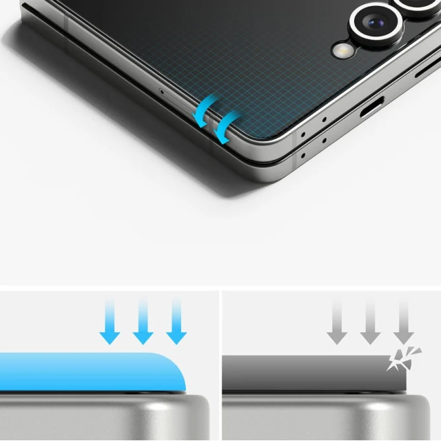 Захисне скло Ringke 3-in-1 Protector Pro для Samsung Galaxy Flip7 (F766) Clear (8800293855965)