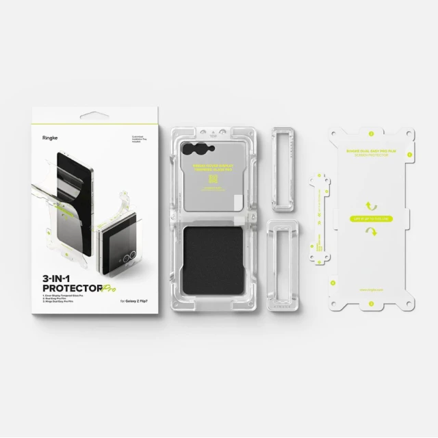 Захисне скло Ringke 3-in-1 Protector Pro для Samsung Galaxy Flip7 (F766) Clear (8800293855965)