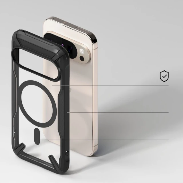 Чохол Ringke Fusion X Magnetic для Google Pixel 10 | 10 Pro Black with MagSafe (8800293857112)