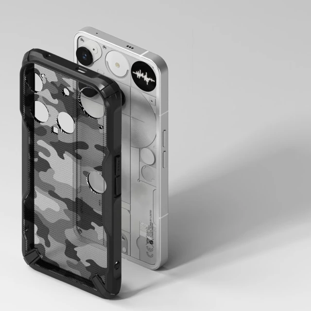Чехол Ringke Fusion X для Nothing Phone 3 Camo Black (8800293859291)