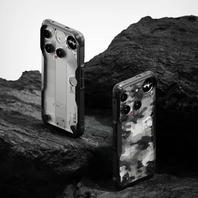 Чехол Ringke Fusion X для Nothing Phone 3 Camo Black (8800293859291)