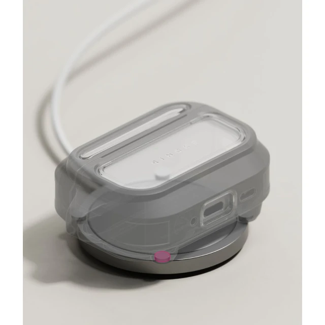 Чохол Ringke UX Magnetic для AirPods Pro 3 Black/Clear with MagSafe (8800293859444)