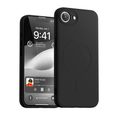 Чохол Mercury Semi-Silicone для iPhone 16e Black with MagSafe (8800299660754)