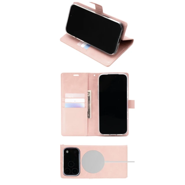 Чохол Mercury BlueMoon Diary для iPhone 17 Pro Max Gold (MBMD-17PROMAX/18PROMAX-RGLD)