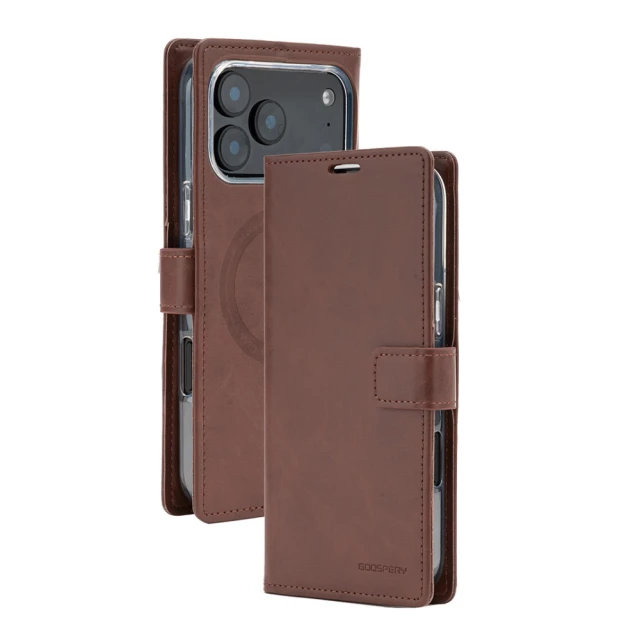 Чохол Mercury BlueMoon Diary для iPhone 17 Pro Max Brown (MBMD-17PROMAX/18PROMAX-BRN)