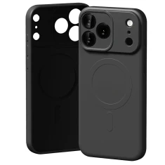 Чехол Mercury Semi-Silicone для iPhone 17 Pro Max Black with MagSafe (8800299679947)