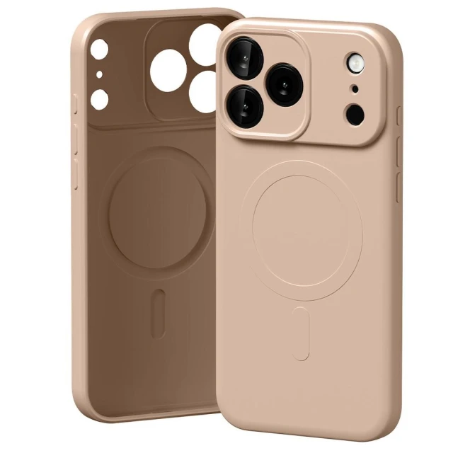 Чехол Mercury Semi-Silicone для iPhone 17 Pro Max Pink with MagSafe (8800299679985)