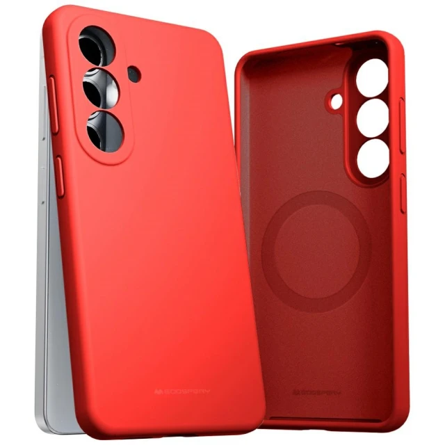 Чохол Mercury Pure Magsafe Silicone для Samsung Galaxy S26 Red with MagSafe (8800299705080)