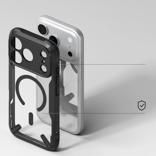 Чохол Ringke Fusion X Magnetic для iPhone 17 Pro Max Black with MagSafe (8800328810228)