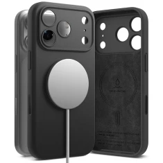 Чохол Ringke Silicone Magnetic для iPhone 17 Pro Max Black with MagSafe (8800328810402)