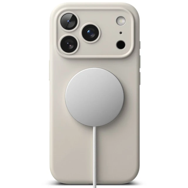 Чохол Ringke Silicone Magnetic для iPhone 17 Pro Max Stone with MagSafe (8800328810440)