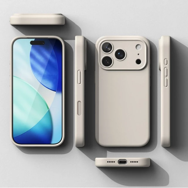 Чохол Ringke Silicone Magnetic для iPhone 17 Pro Max Stone with MagSafe (8800328810440)